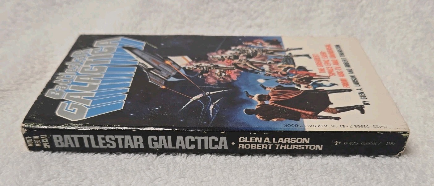 Battlestar Galactica by Glen Larson & Robert Thurston (1978 Berkley 1st Edition)