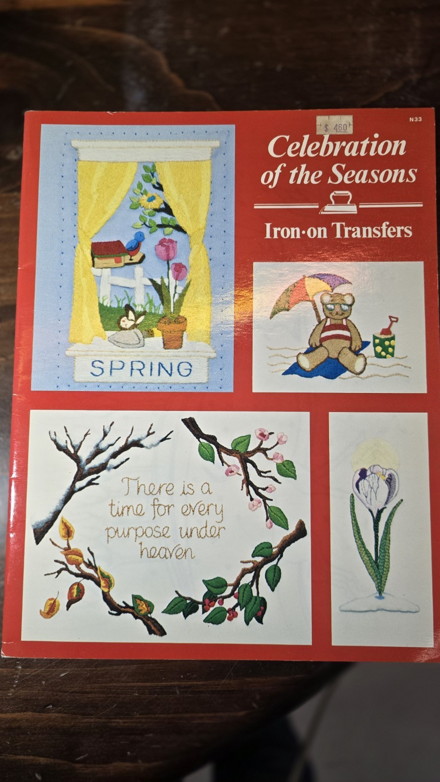 Celebration of the Seasons Iron-on Transfers N33 1982 Craftways Corp