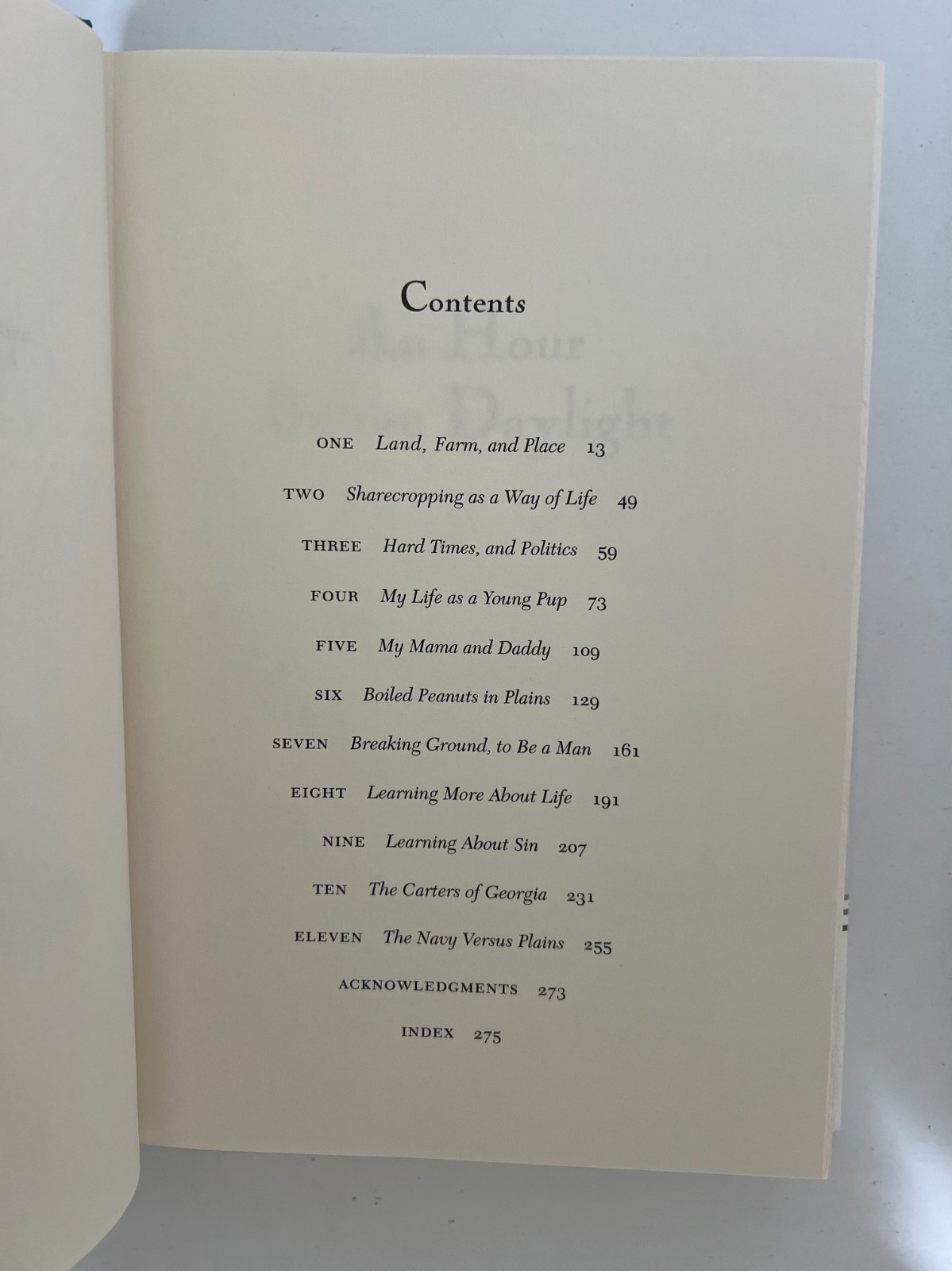 An Hour Before Daylight (signed by President Jimmy Carter)—NEW 1st Ed. & Print