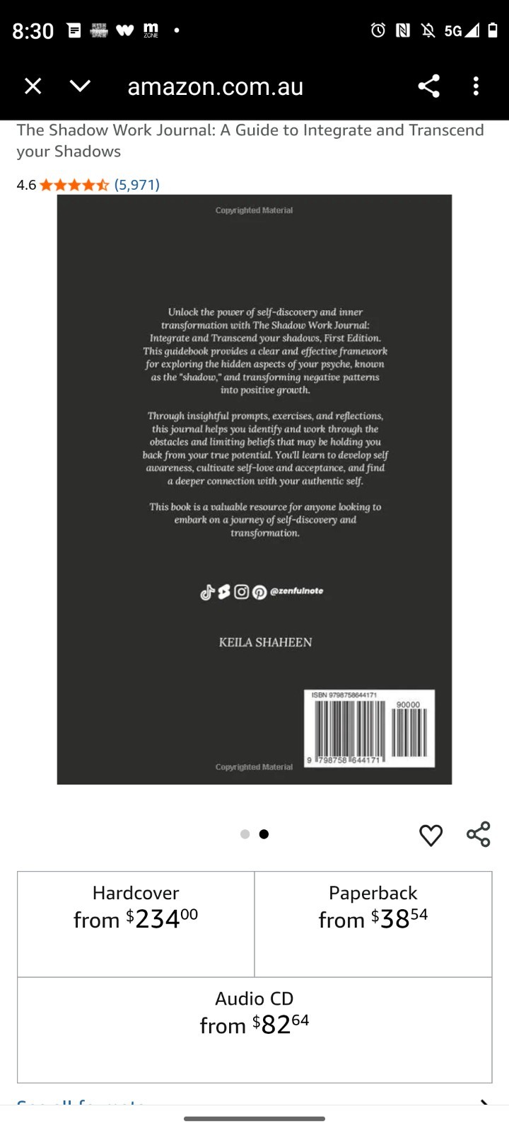 The Shadow Work Journal: a Guide to Integrate and Transcend Your Shadows