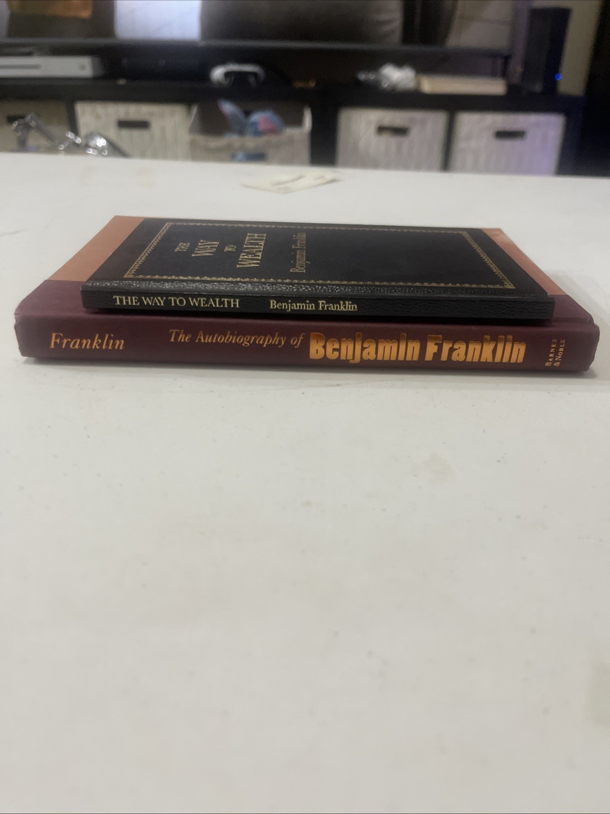 They Way to Wealth and Autobiography of Benjamin Franklin Lot Of 2 Books (A14)
