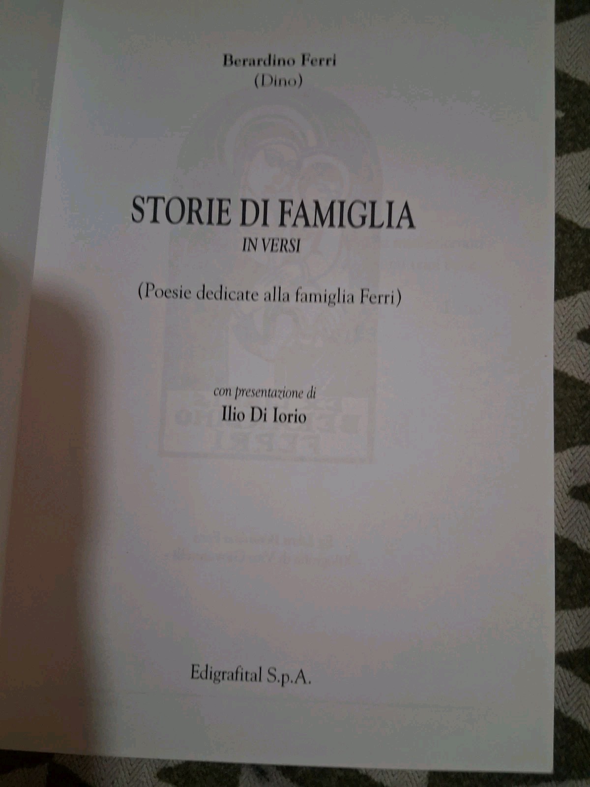 Lot Of 5 Italian Language Paperbacks Berardino Ferri Poem Books