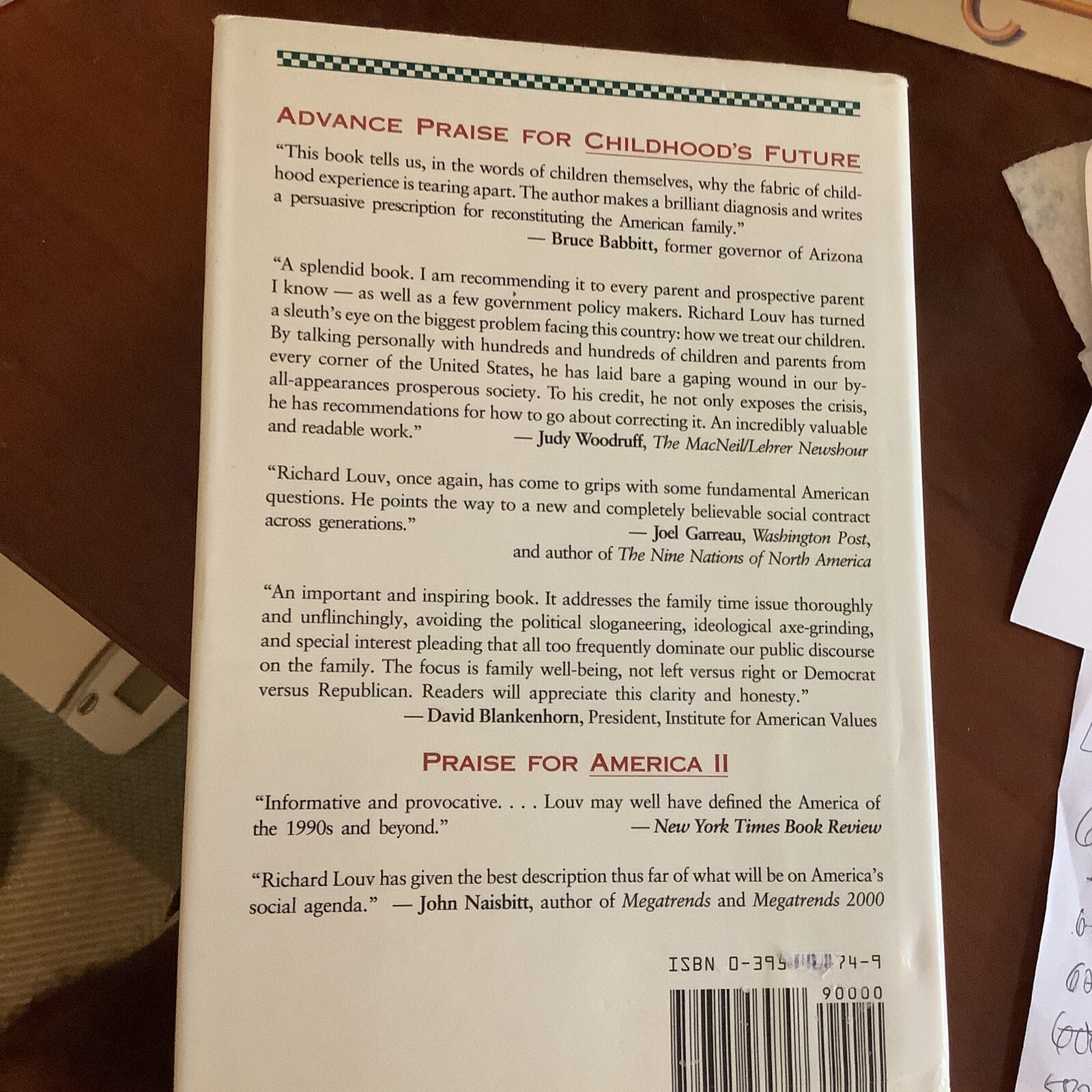 CHILDHOOD’S FUTURE By Richard Louv – Hardcover