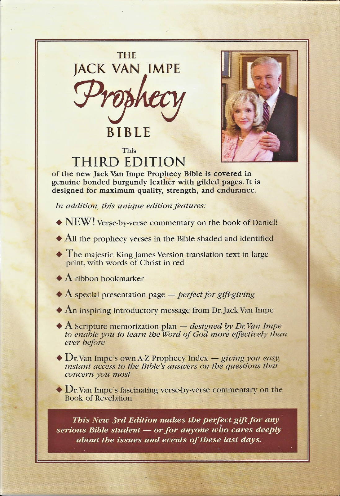 SEALED Jack Van Impe LIMITED SPECIAL THIRD EDITION Prophecy Bible LEATHER