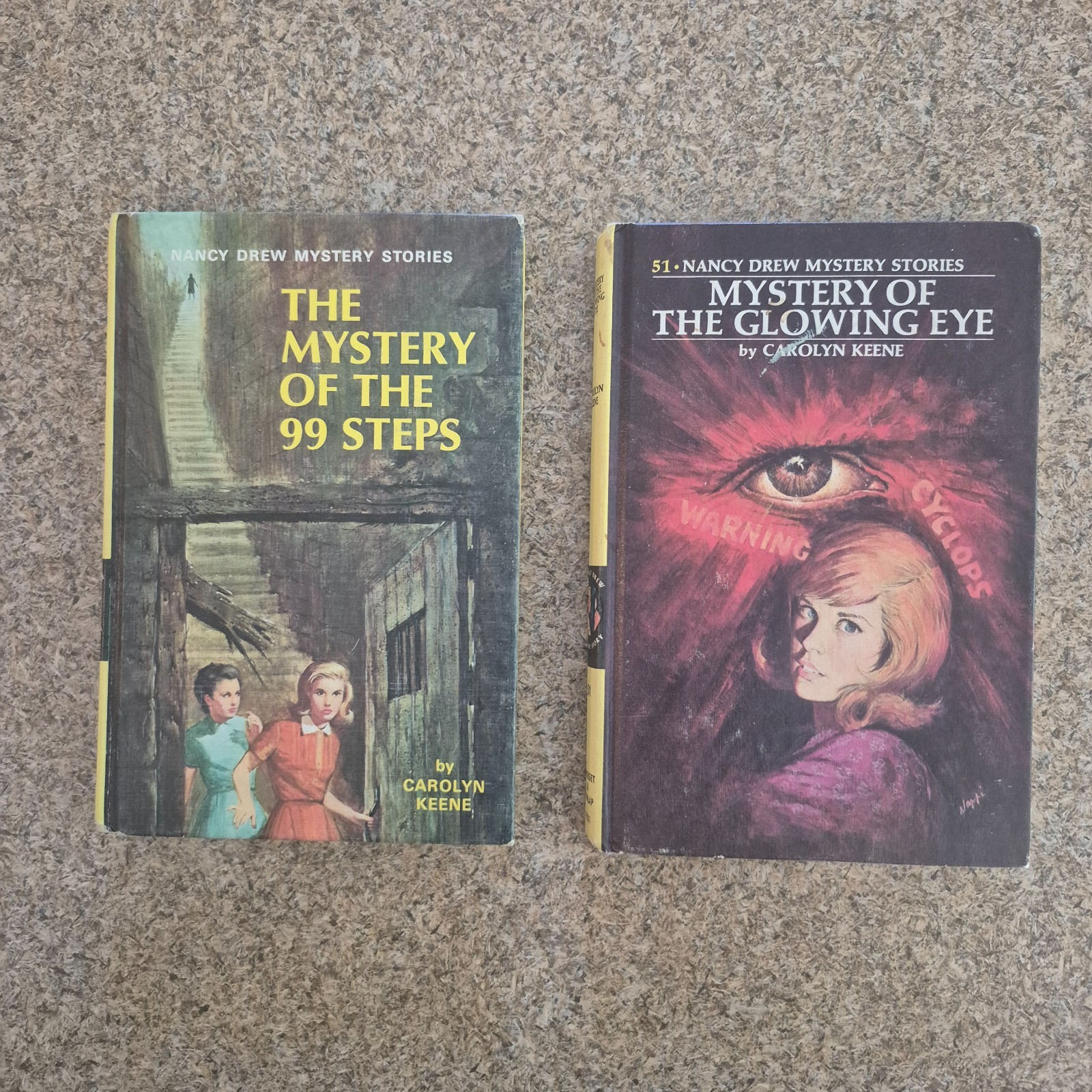 Carolyn Keene NANCY DREW Lot of 15 Vintage Yellow Matte Hardcovers – HC GC