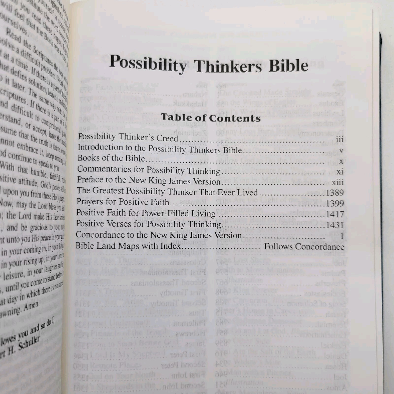 Possibility Thinkers Bible New King James Highlighted Blue Faux Leather 1984
