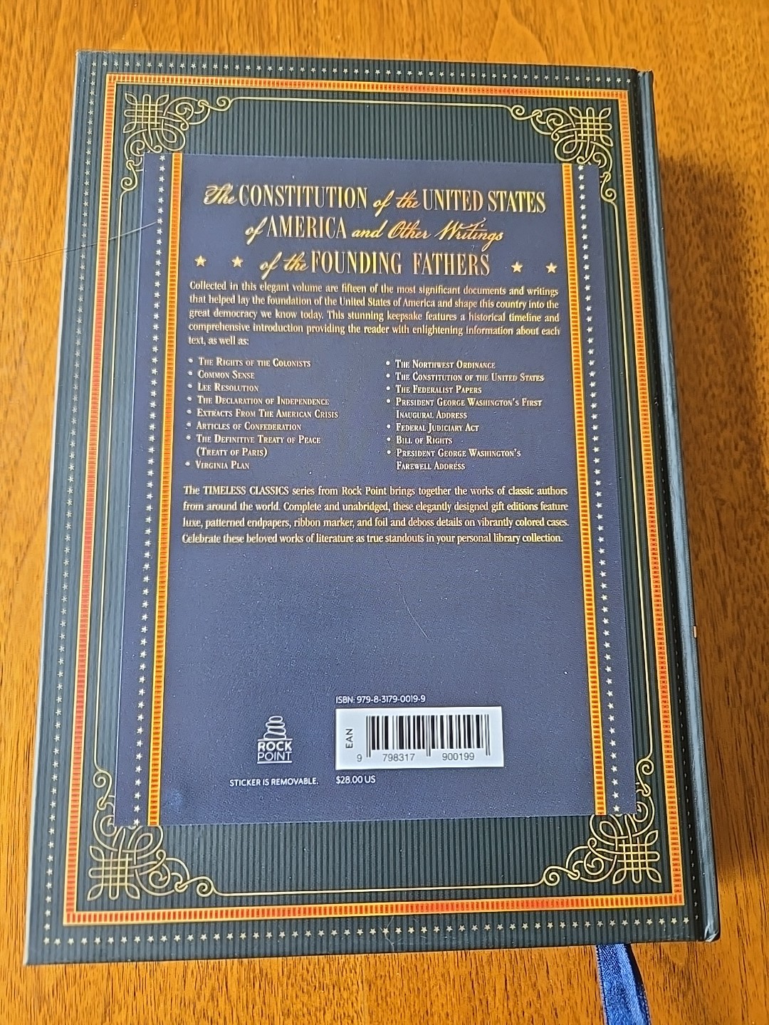 Constitution Of The United States Of America Writings Of The Founding Fathers