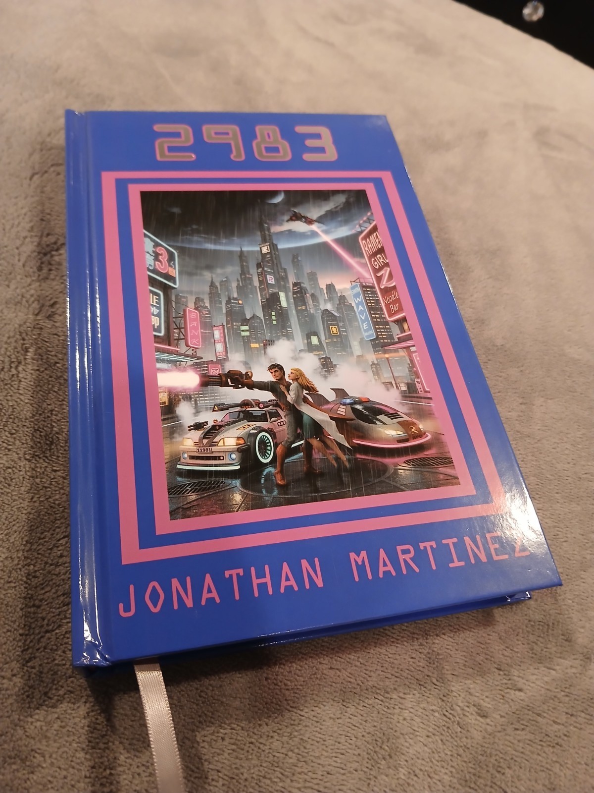 2983 Science Fiction Book CYBERPUNK Jonathan Martinez Hardcover Action Romance