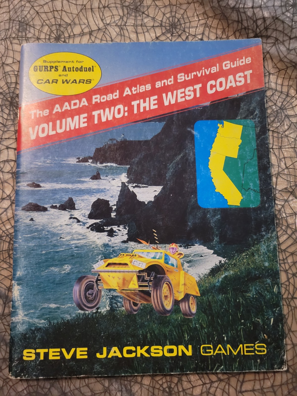 AADA Road Atlas Survival Guide Car Wars Autoduel 1 2 3 4 5 6 7 + GURPS Rpg Lot