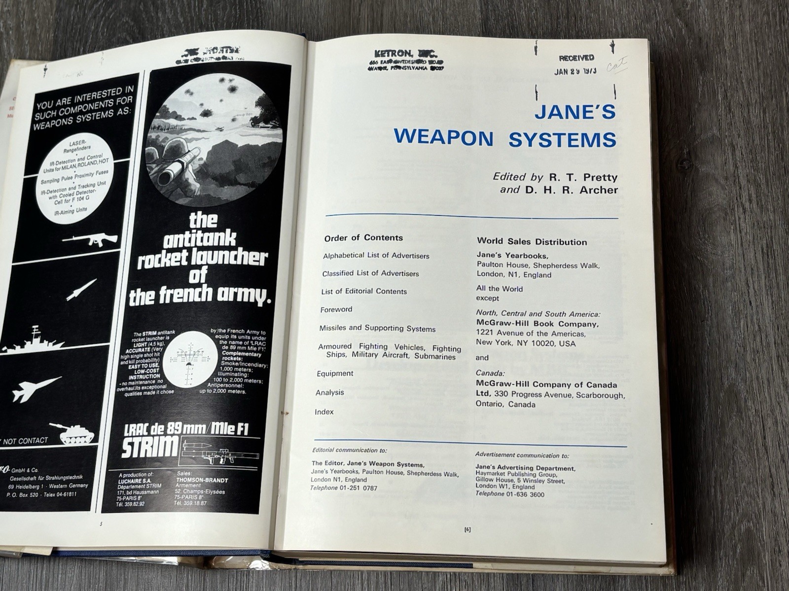 Jane’s Weapon Systems 1972-73 Fourth Year of Issue