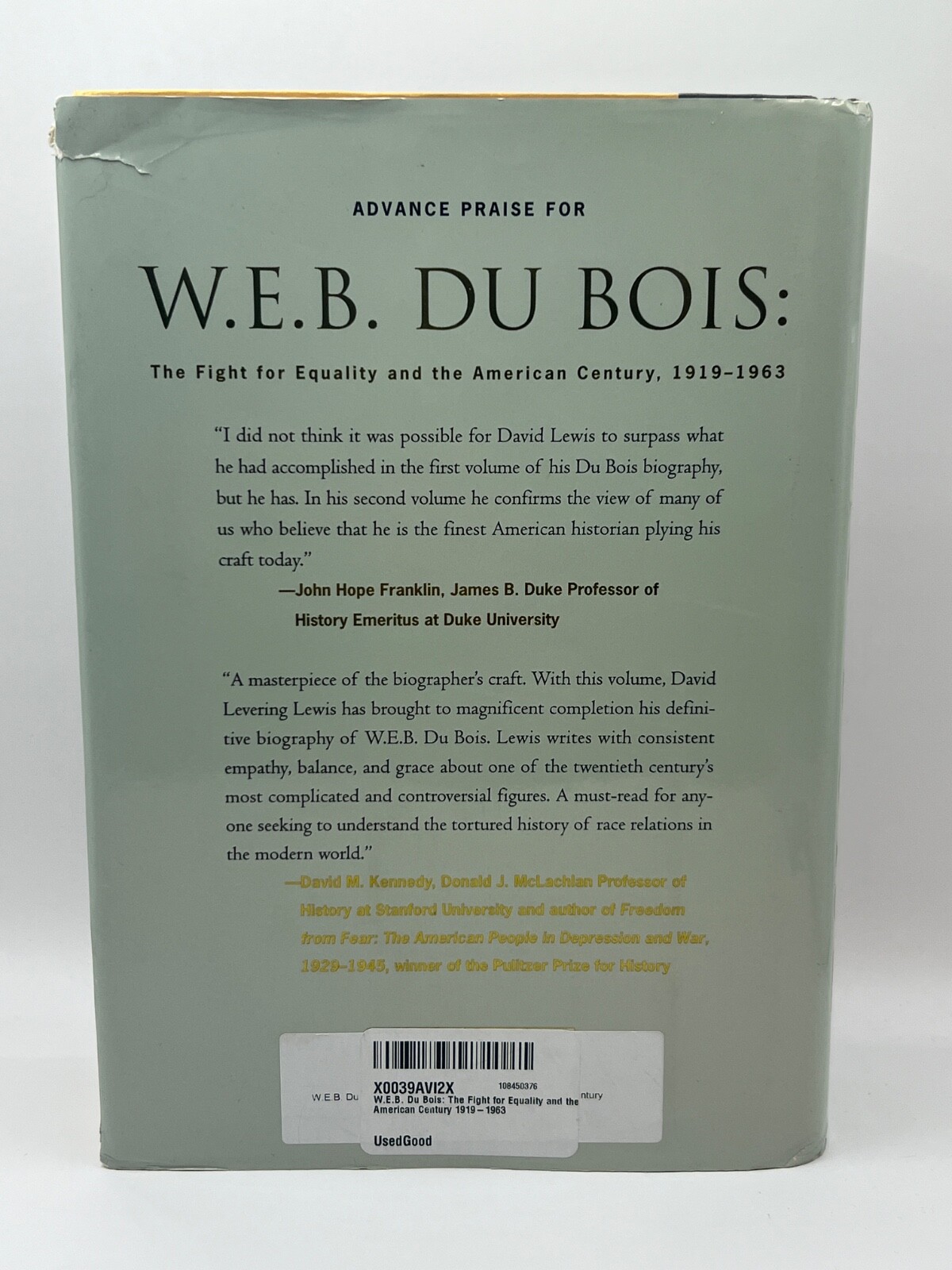 W.E.B. Du Bois: The Fight for Equality and the American Century 1919-1963 – GOOD