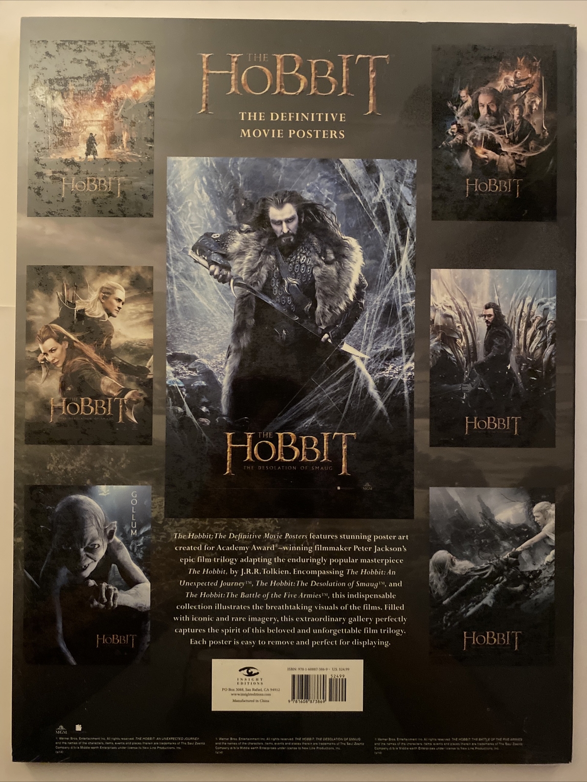 The Hobbit Definitive Movie Posters Book. 40 Removable Posters, 16″ X 12″ Sealed