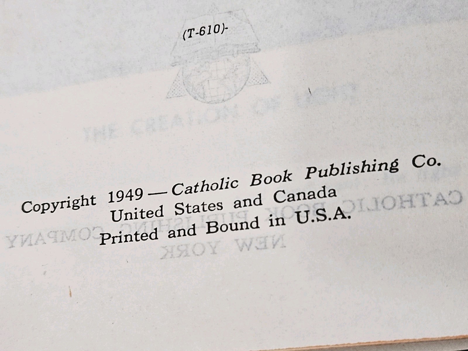 Holy Bible New Catholic Edition 1949 Douay Version Confraternity Edition HC