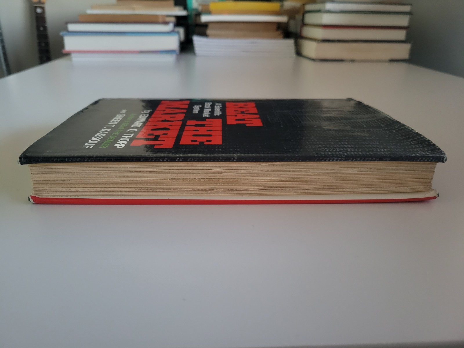 1967 BEAT THE MARKET HARDCOVER SCIENTIFIC STOCK MARKET SYSTEM EDWARD O. THORP HC