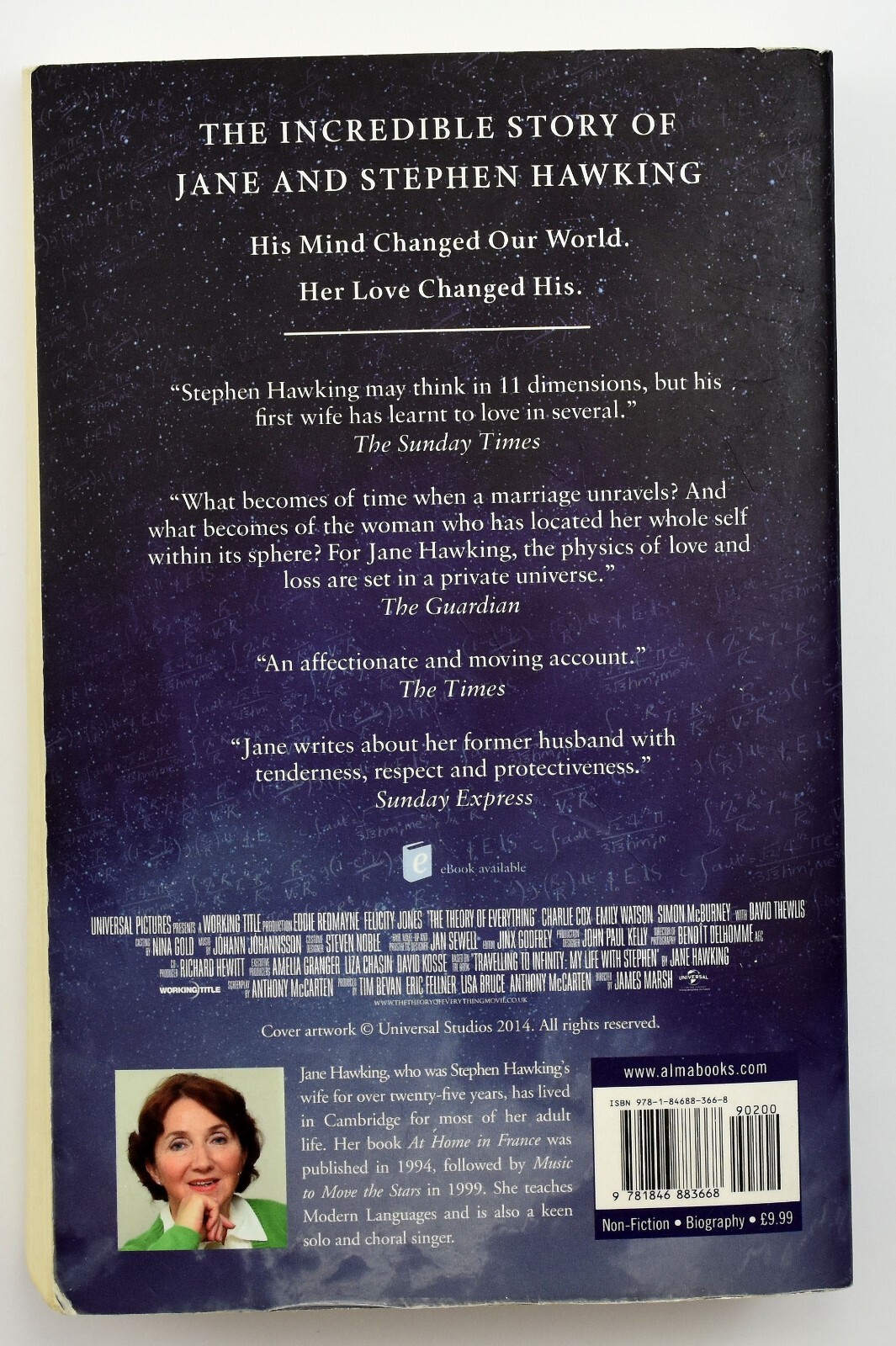 Travelling to Infinity: True Story Behind Theory to Everything By Jane Hawking