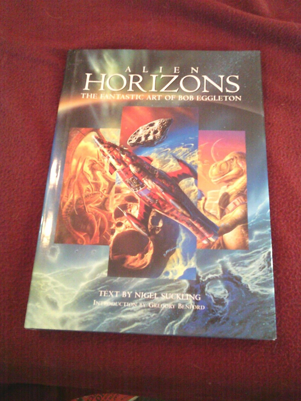 Alien Horizons: The Fantastic Art of Bob Eggleton (1995, Hardcover) SIGNED plate