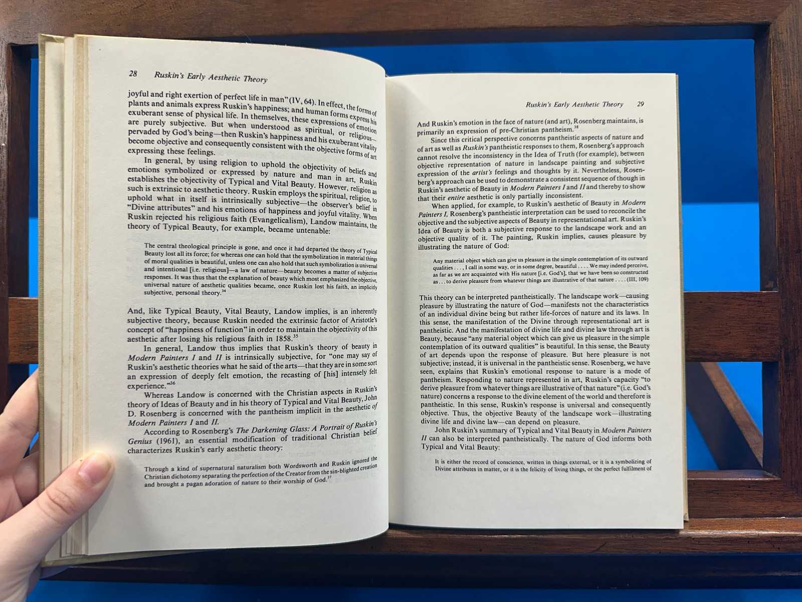 John Ruskin’s Modern Painters I and II: A Phenomenologocal Analysis- 1981
