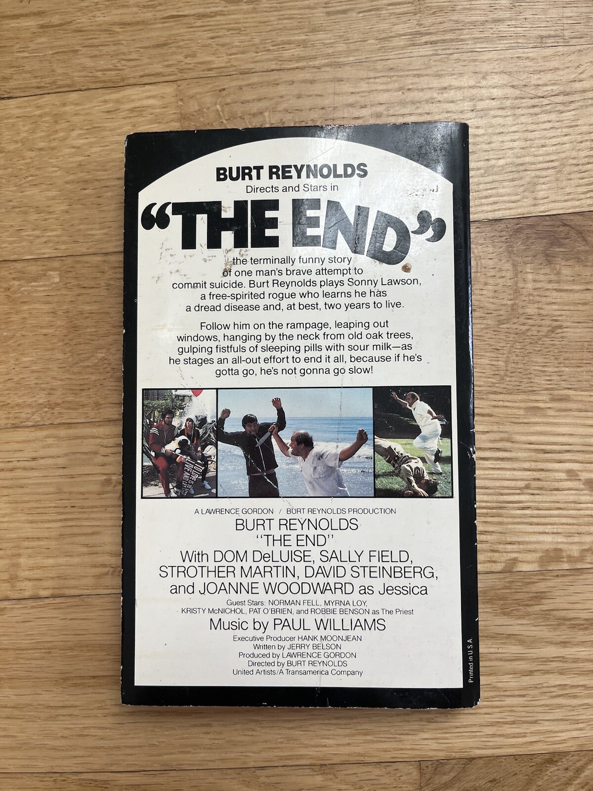 „The End“ Carol Sturm Smith Burt Reynolds 1978 First Edition Movie Novelization