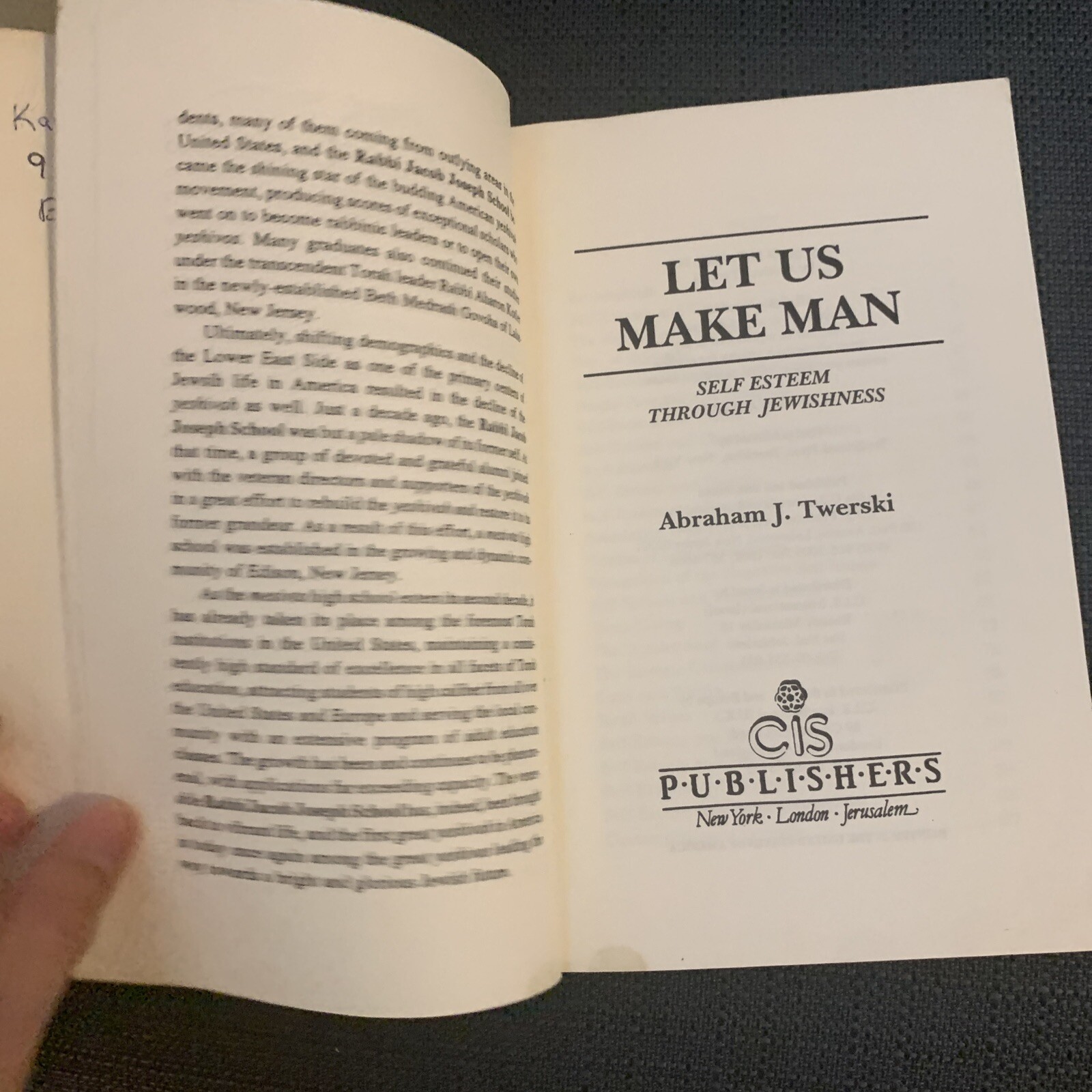 Let Us Make Man: Self Esteem Through Jewishness by Twerski, Abraham J. RARE OOP