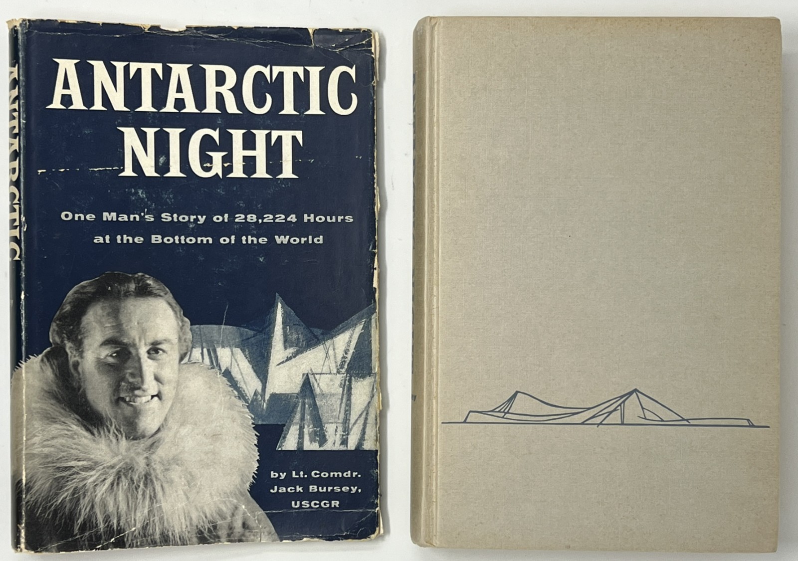 VTG HISTORY: SIGNED Antarctic Night by Jack Bursey – 1957 HC/DJ Pub Rand McNally