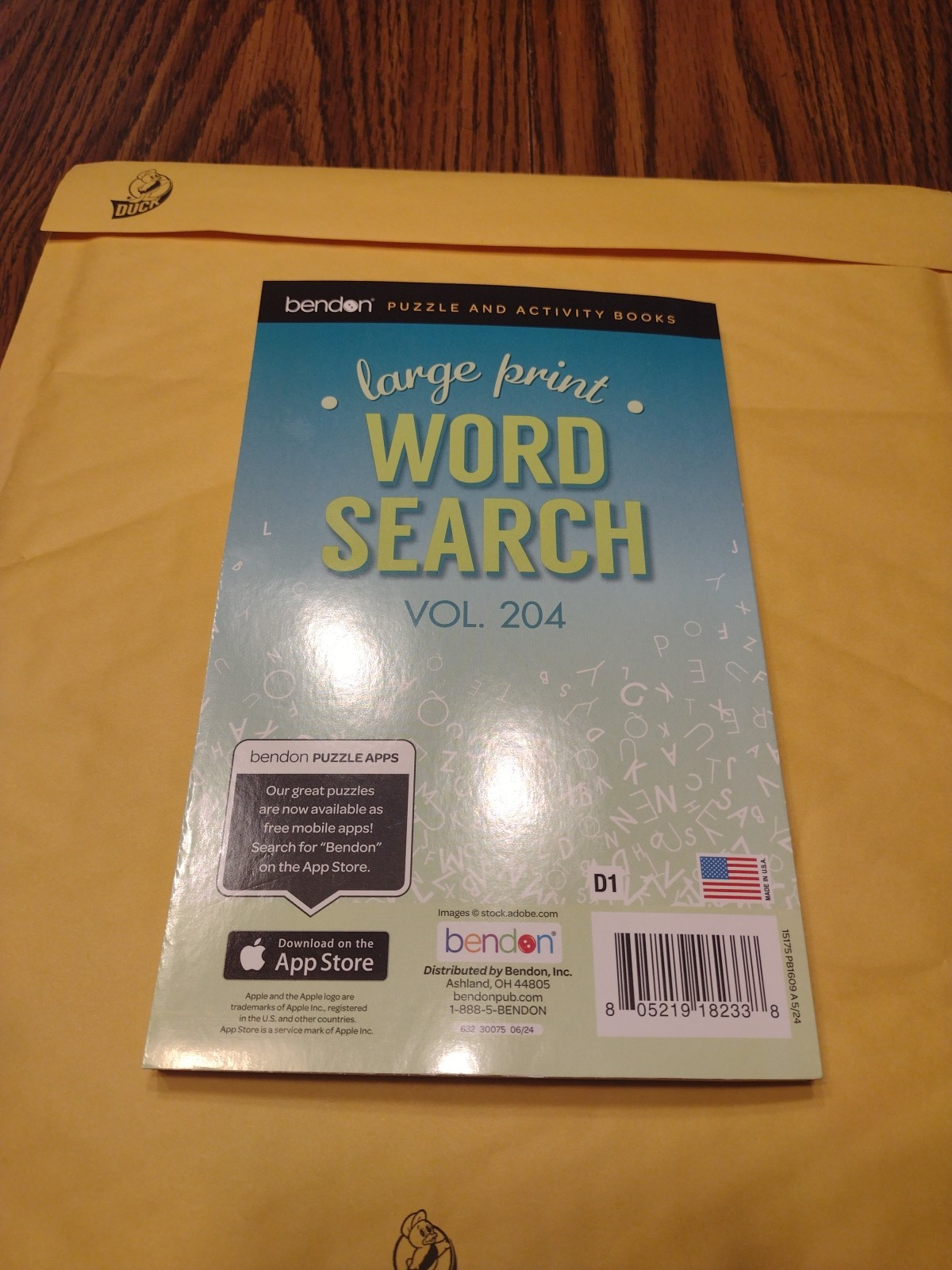Bendon Large Print Crossword Vol. 204 160 Pages 63 Crosswords Word Puzzle 2021