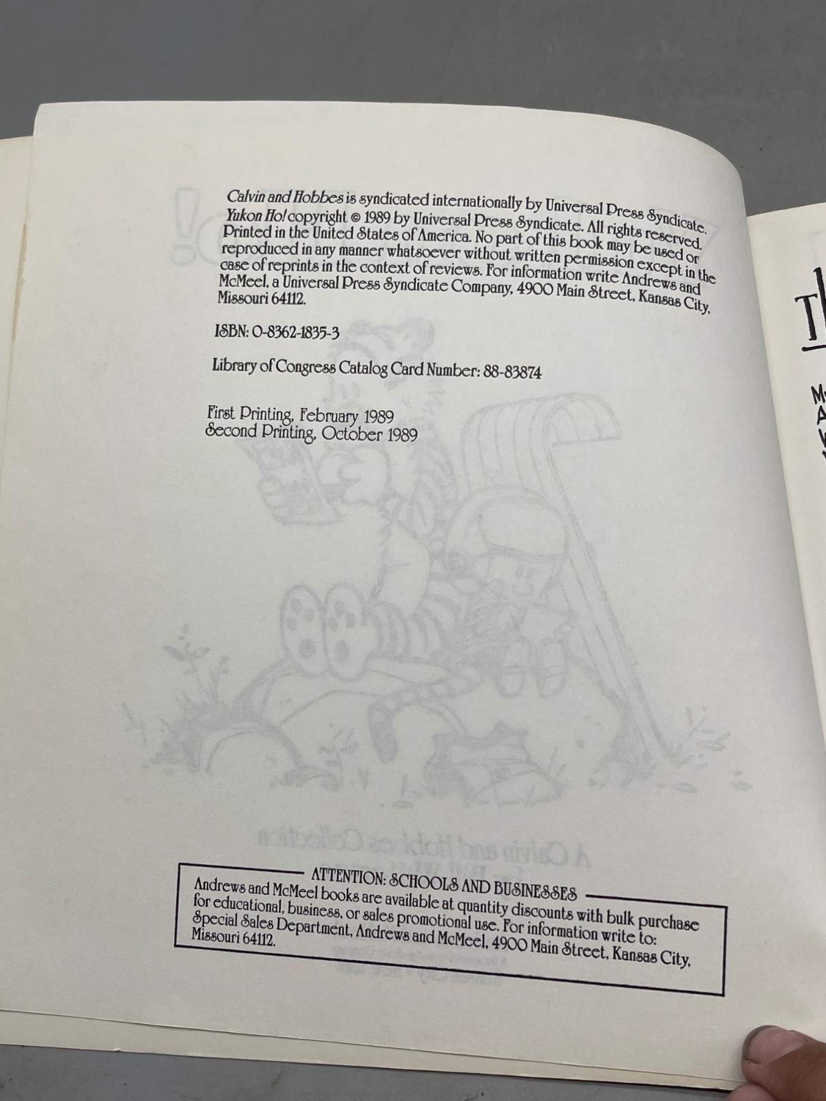 Yukon Ho paperback book by Bill Watterson 1989 English 125 pages READ