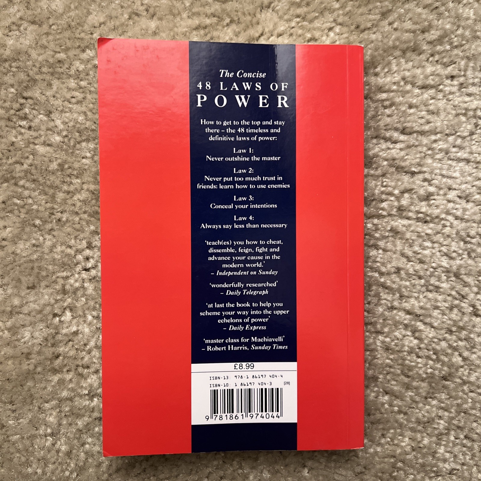 The CONCISE 48 Laws of Power by Robert Greene
