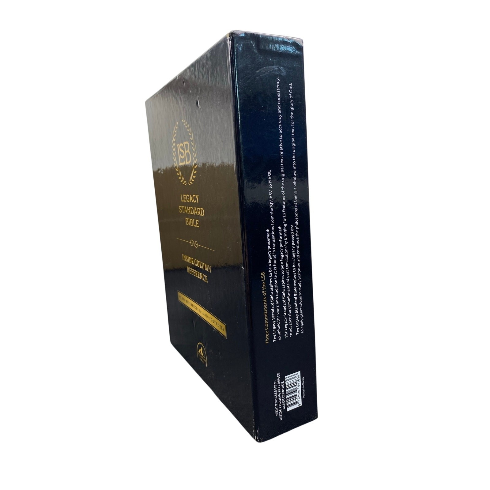 New Sealed LSB Holy Bible Large Print, Black Leather: Legacy Standard Bible
