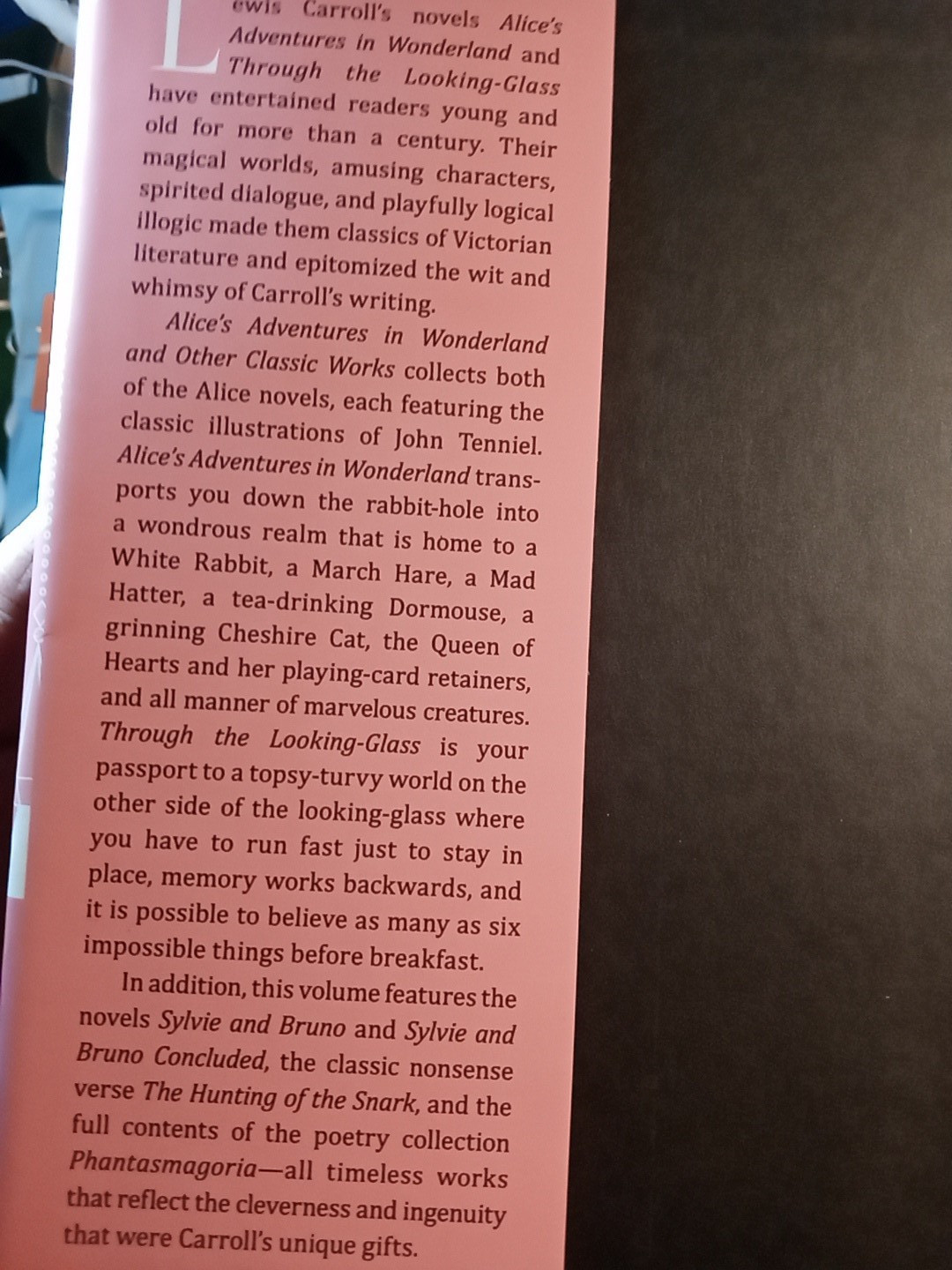 ALICE’S ADVENTURES IN WONDERLAND Lewis Carroll Illustrated 2014 Fall River Pink