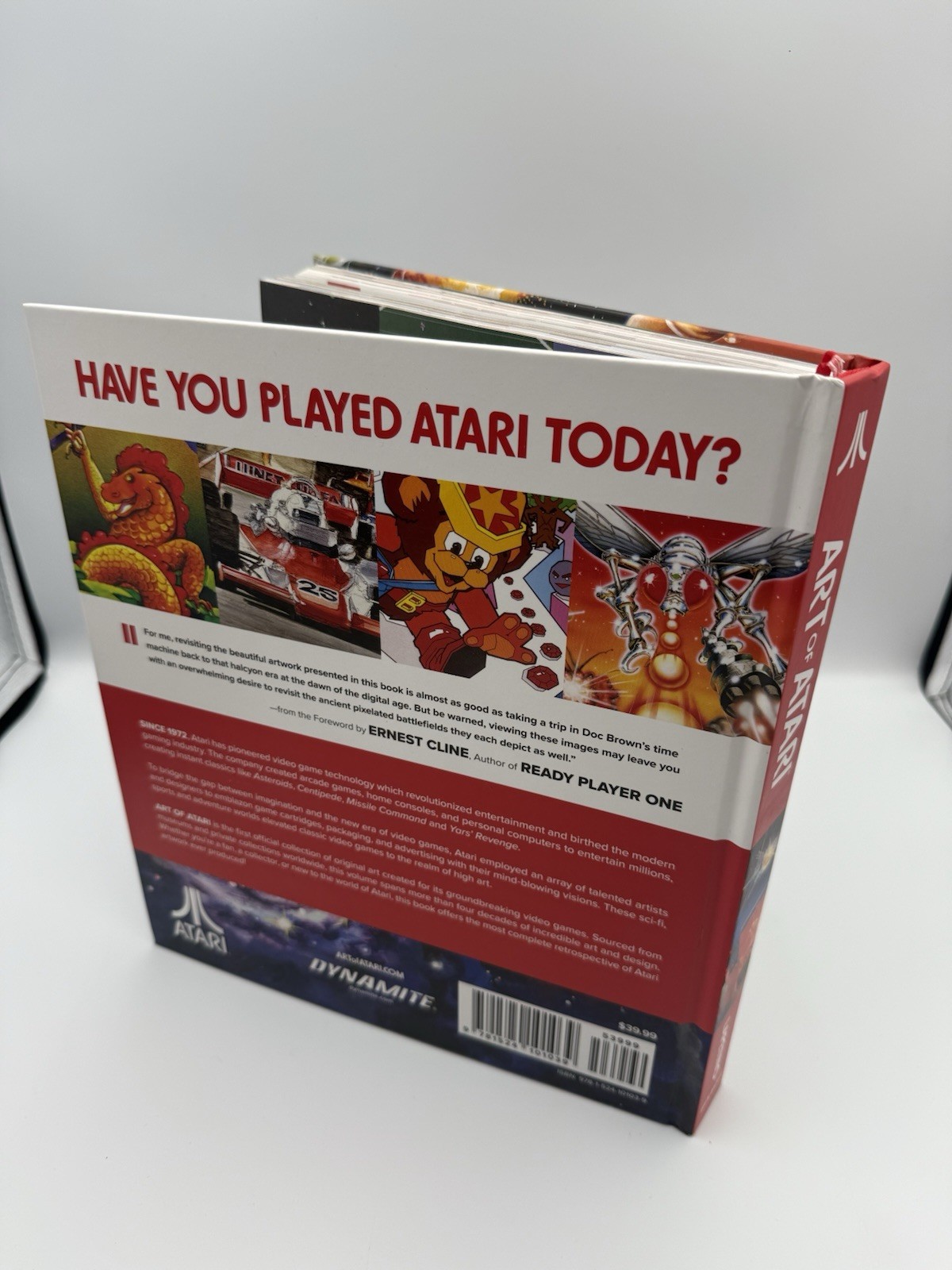 Art of Atari Hardcover by Tim Lapetino, Foreword Ernest Cline, Dynamite