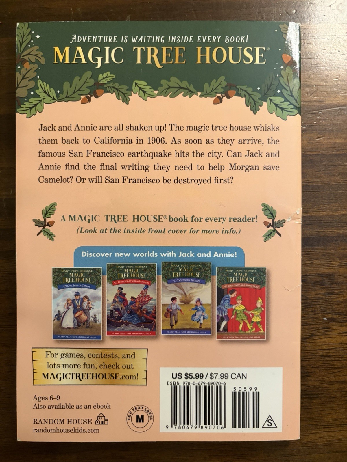 Magic Tree House Volumes 21-24 Boxed Set: American History Quartet – GOOD