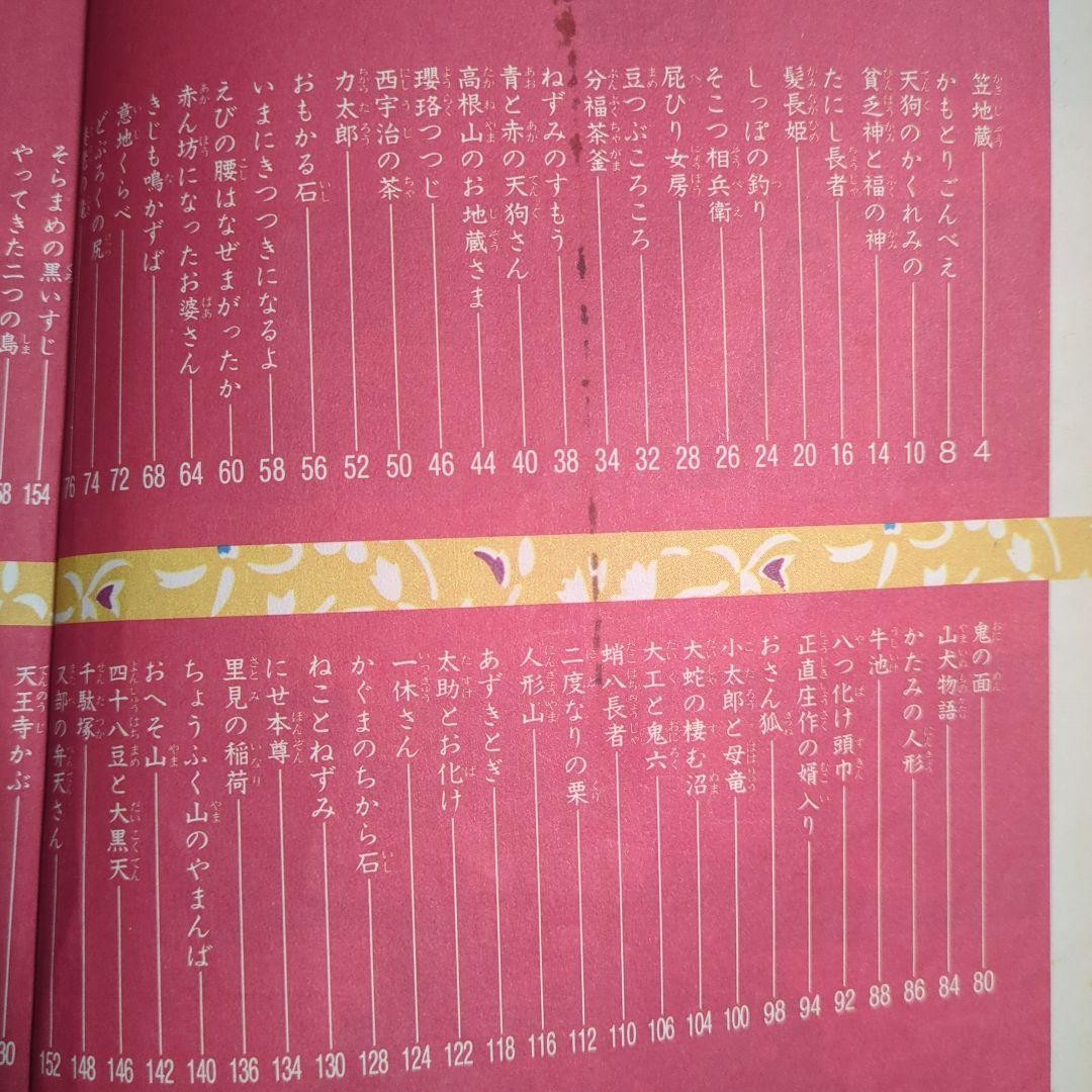 Japanese Folk Tales 100 Stories Showa Retro Picture Book 154 Pages Vintage 1980