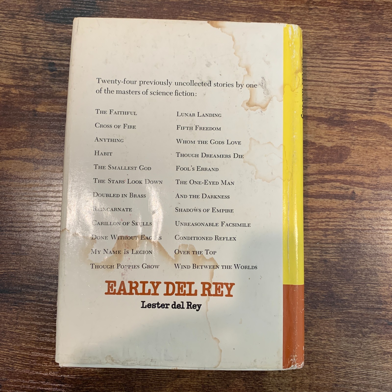 Early Del Rey by Lester Del Rey 1975 Hardcover HCDJ BCE Vintage Sci-Fi
