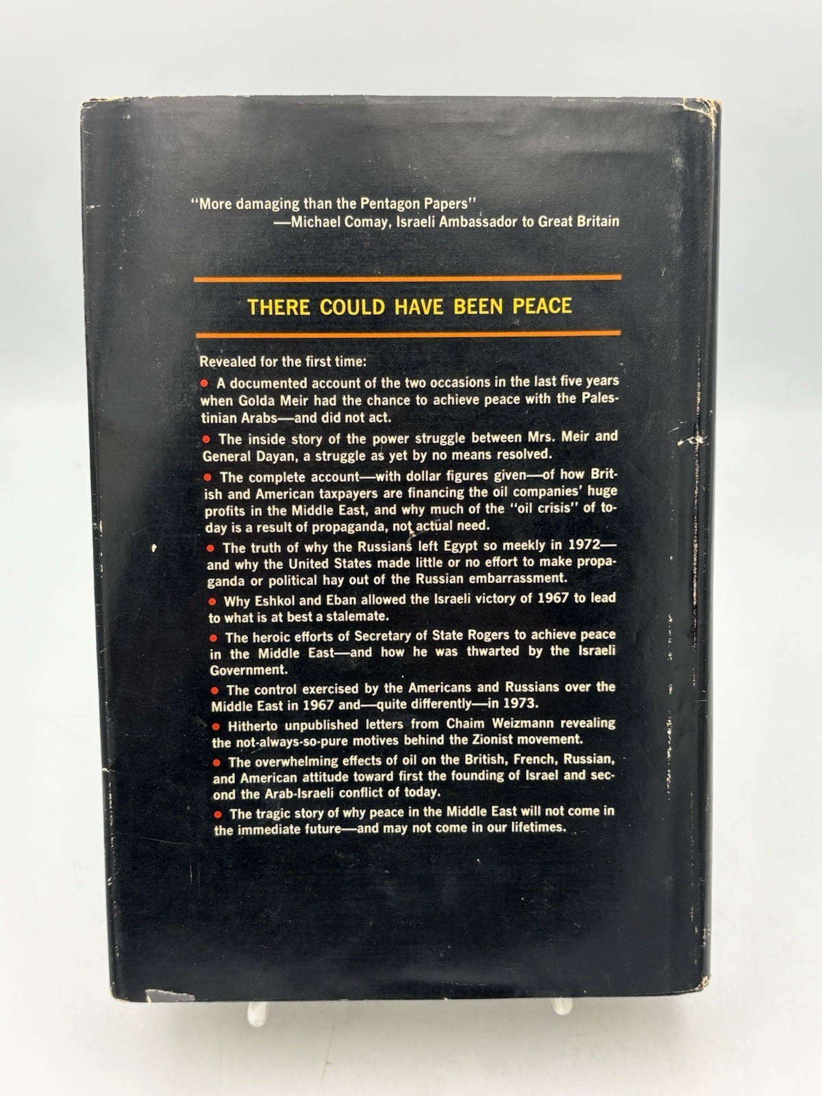 There Could Have Been Peace by Jon Kimche (1973) 1st Edition, 1st Printing HC DJ