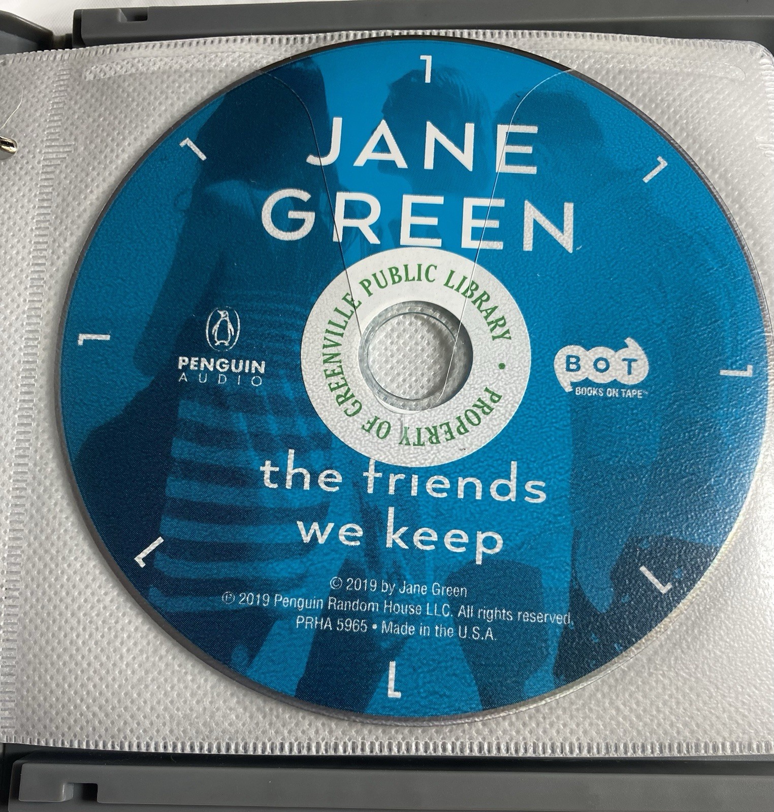 Friends We Keep, Green, Jane Audiobook CD Ex Library