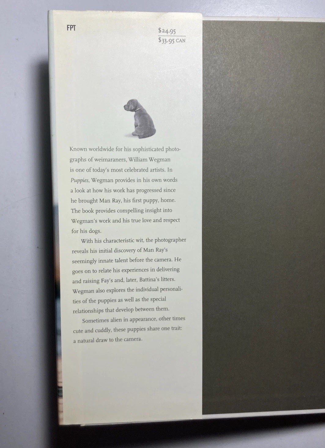 WILLIAM WEGMAN Lot of 2 First Edition Hardcovers: “CINDERELLA” & “PUPPIES”