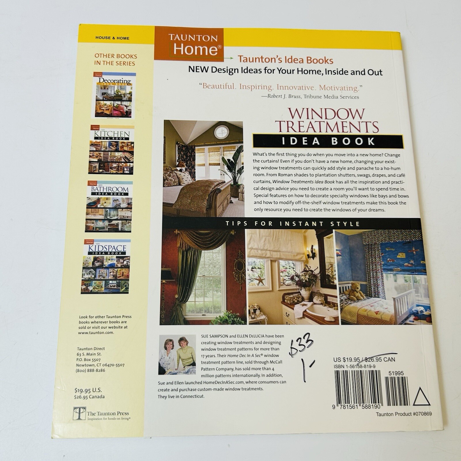 Lot Of 4 Window Treatment Wall Decor Interior Decorating Books