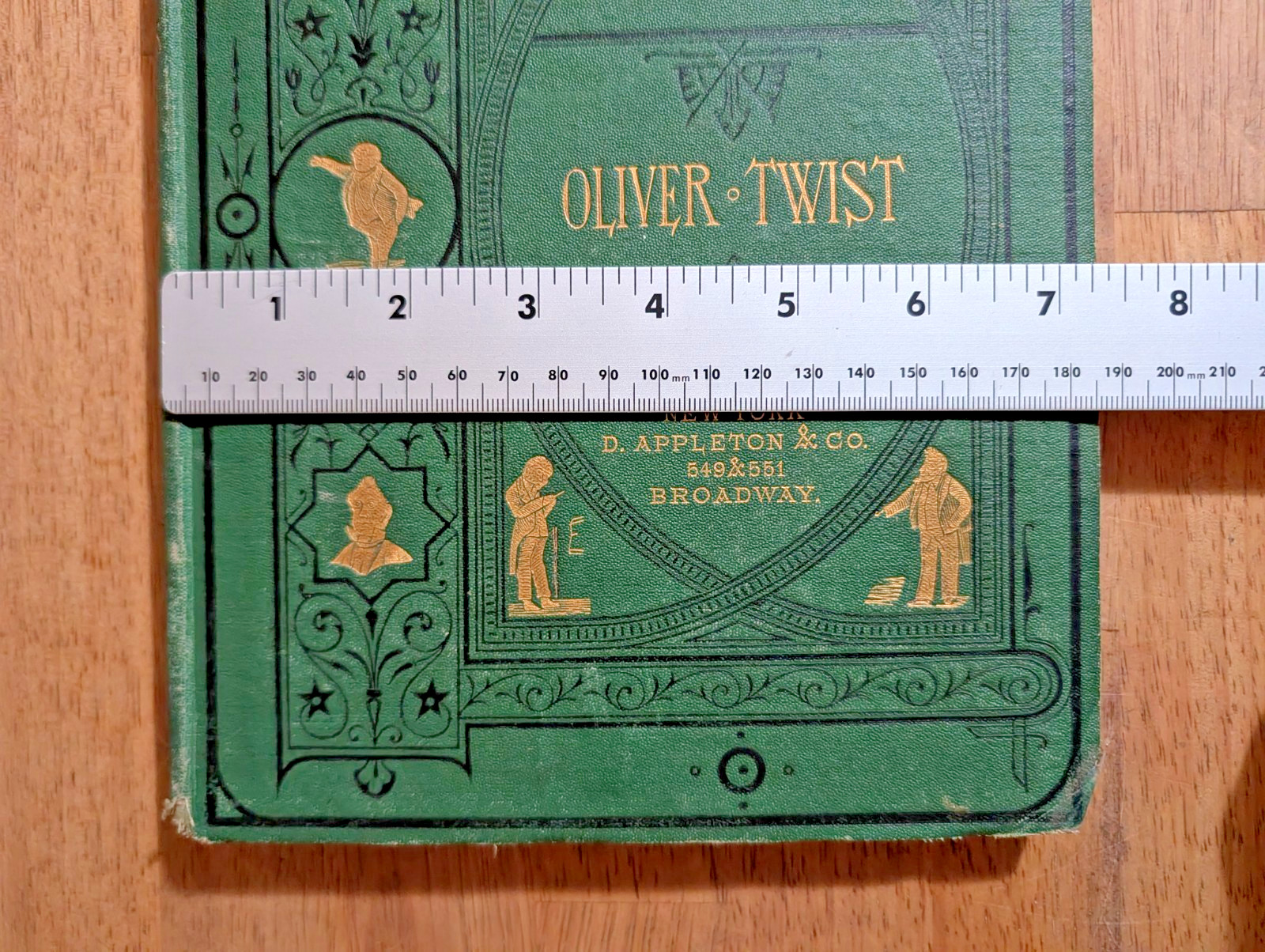 Charles Dickens Oliver Twist Household Edition circa 1870s HC Book D. Appleton