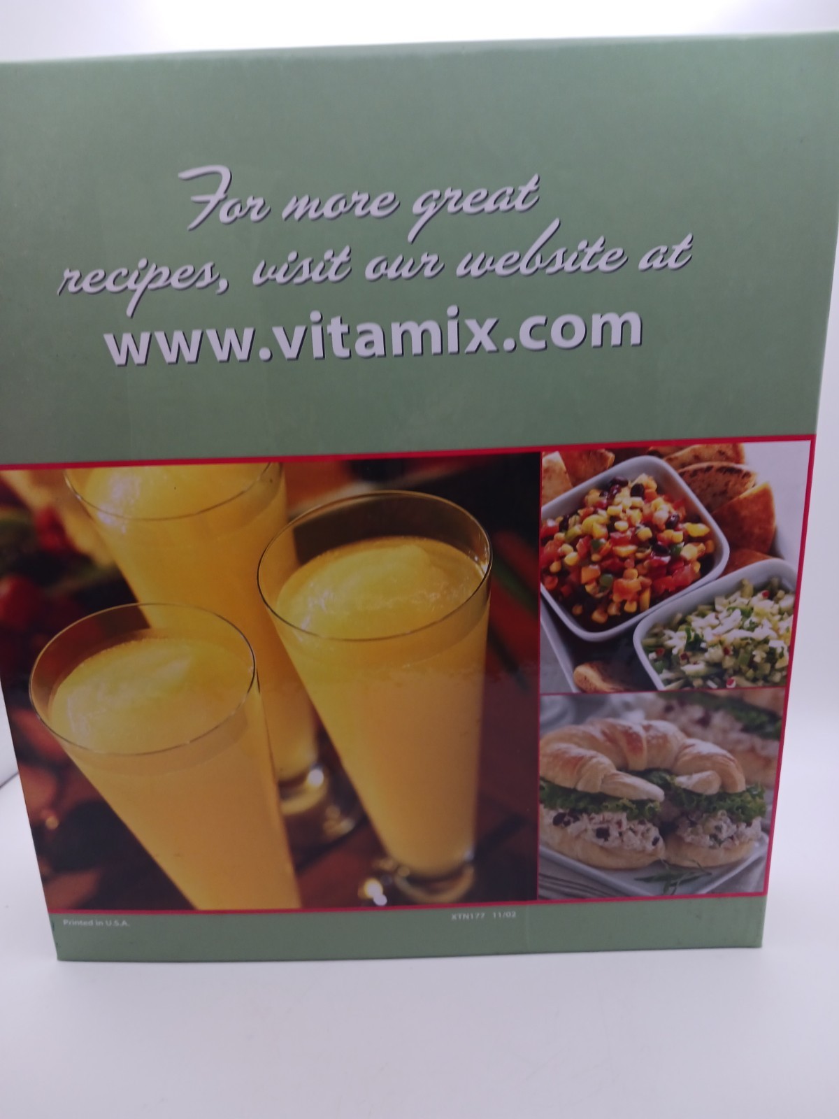 2002 Vita Mix Recipes For Better Living Hardcover Binder & Owners Manual EUC