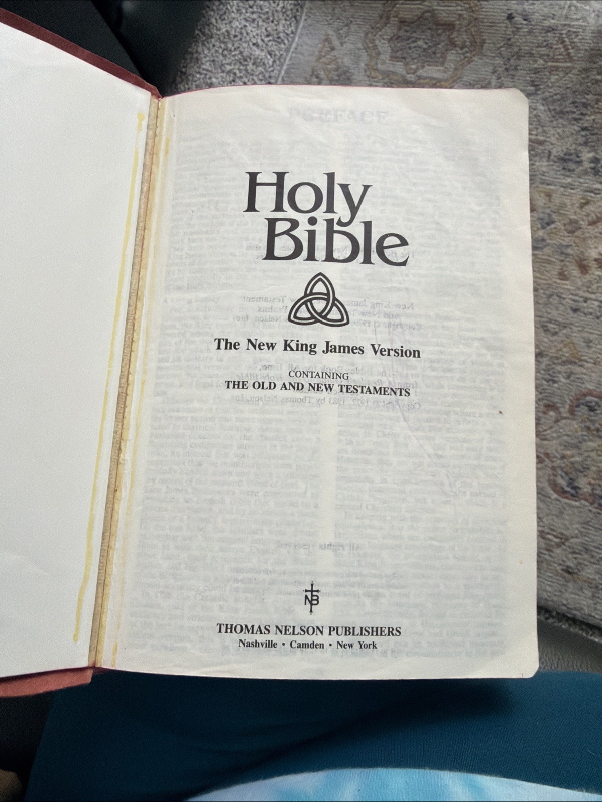 Holy Bible Dictionary Concordance Words Of Christ In Red KJV Nelson Red Cover