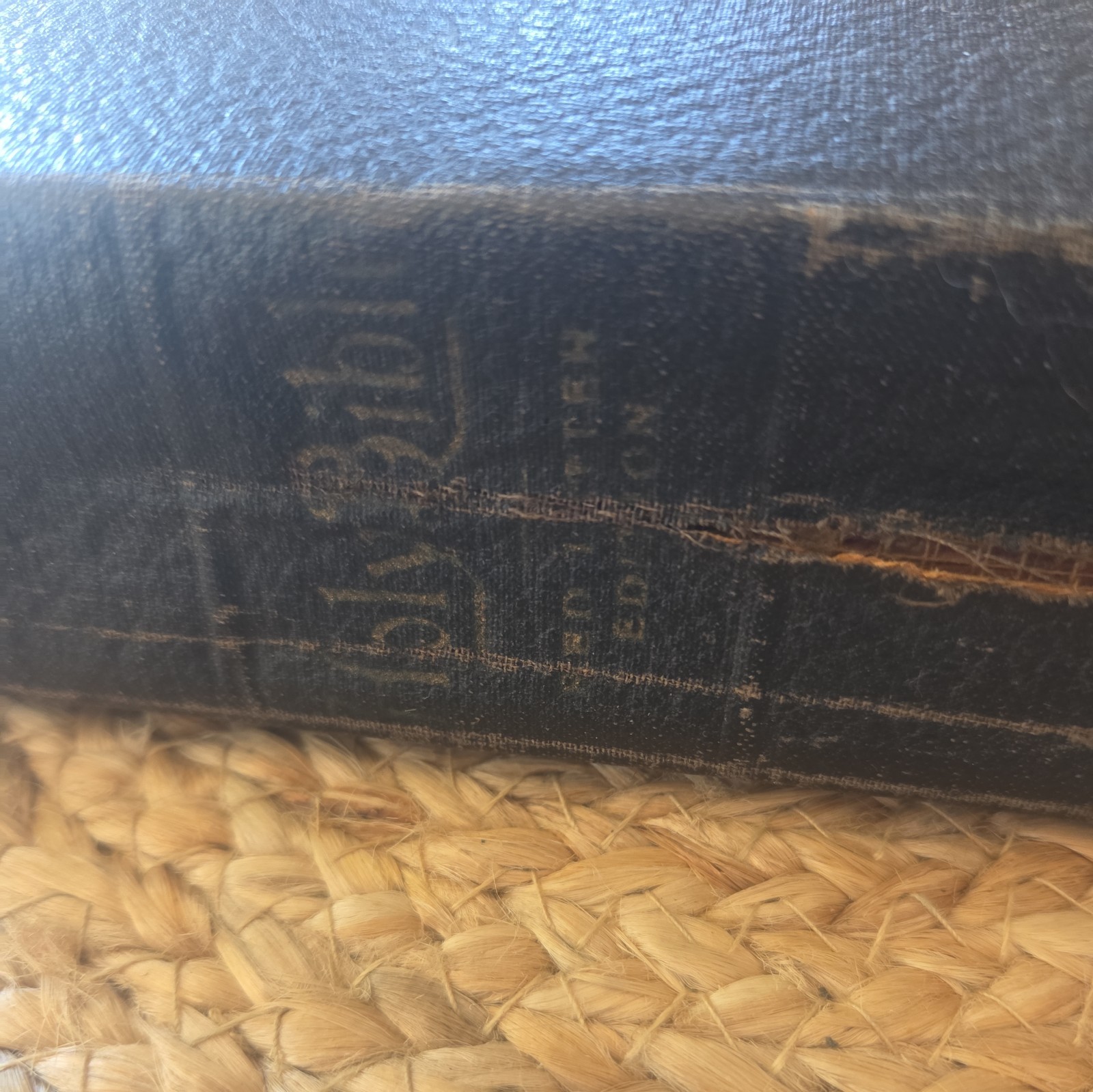 1901 HOLY BIBLE RED LETTER EDITION OLD AND NEW TESTAMENT LARGE TYPE U.S.A.