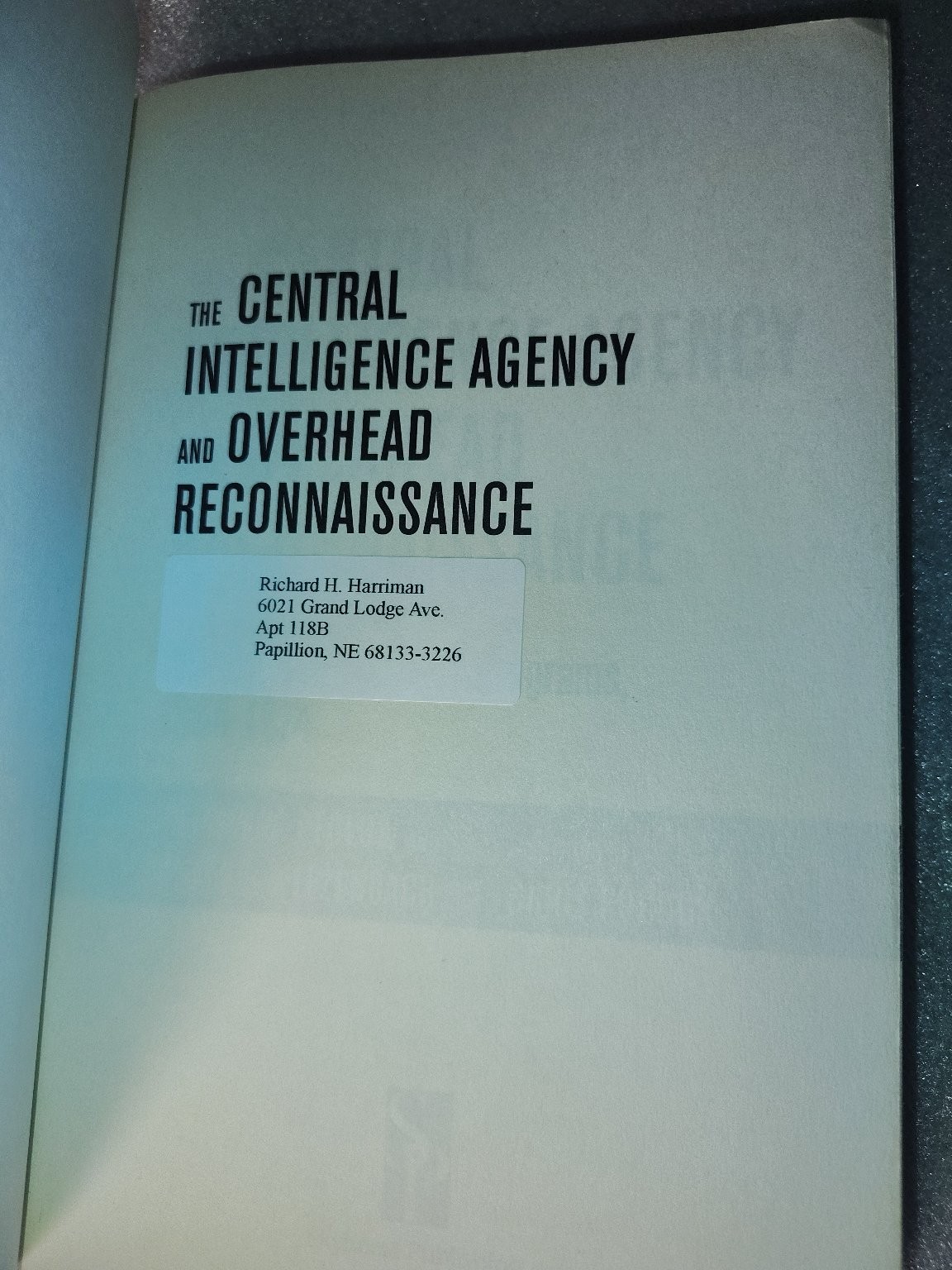The Central Intelligence Agency and Overhead Reconnaissance 2016 Skyhorse