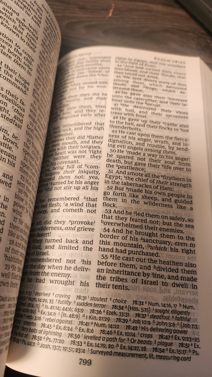 KJV Thomas Nelson Personal Size Reference Bible Navy Blue Leathersoft Giant Prnt