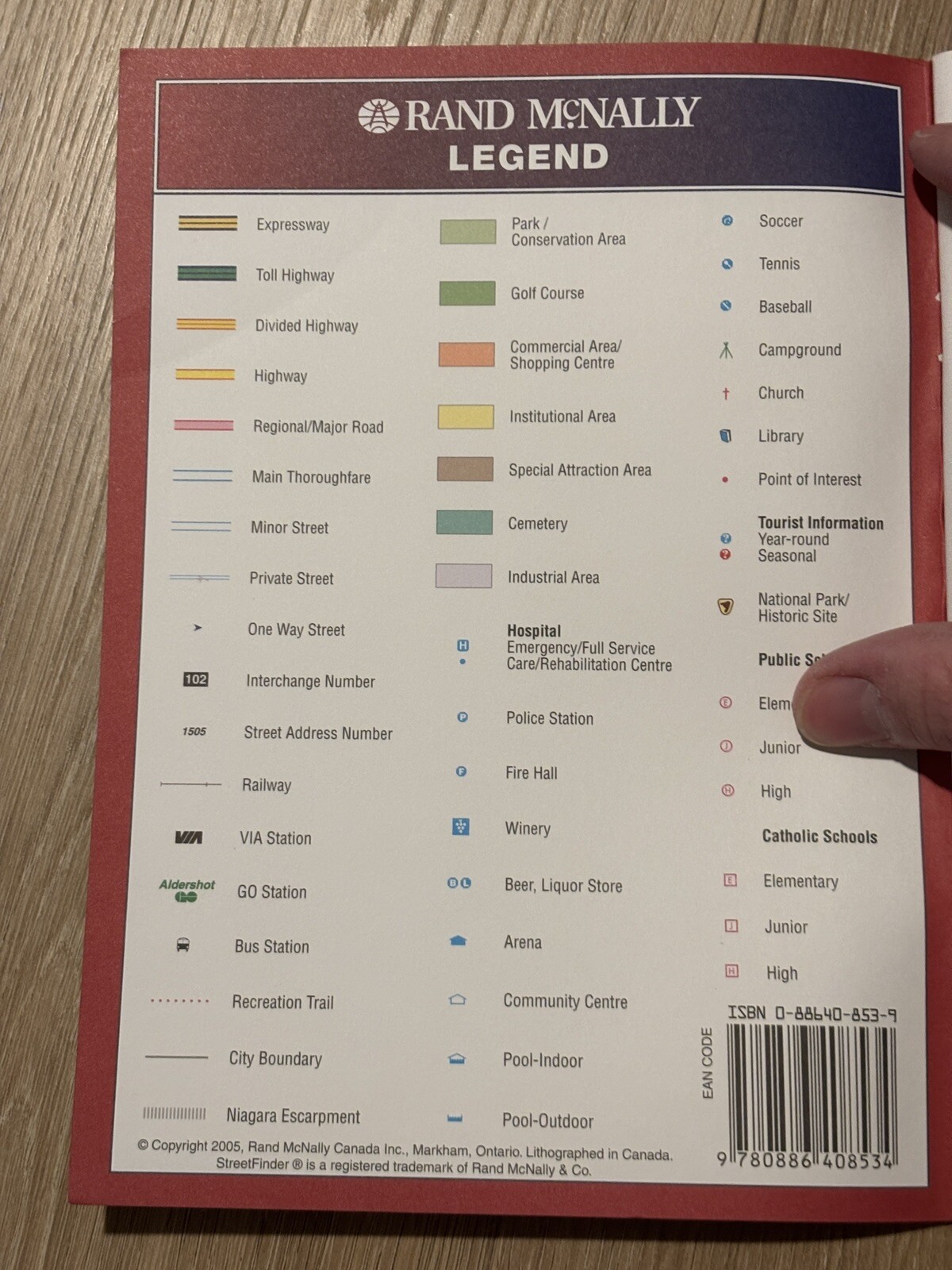 Rand McNally Hamilton Burlington and Brantford Ontario street atlas guide Canada