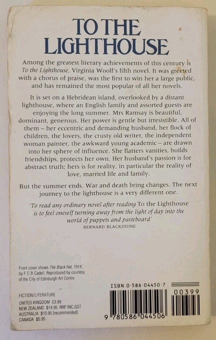 To The Lighthouse By Virginia Woolf