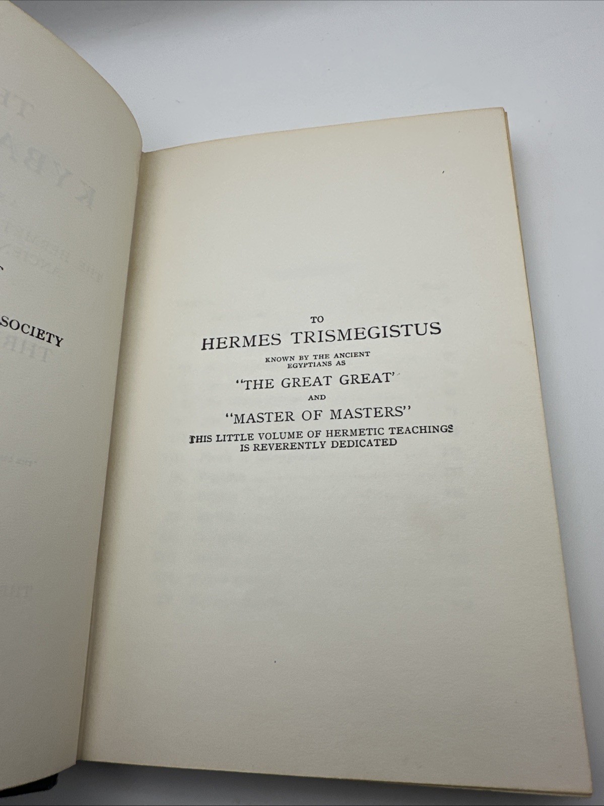 The Kybalion : Hermetic Philosophy (Hardcover, 1940, Yogi Publication Society)