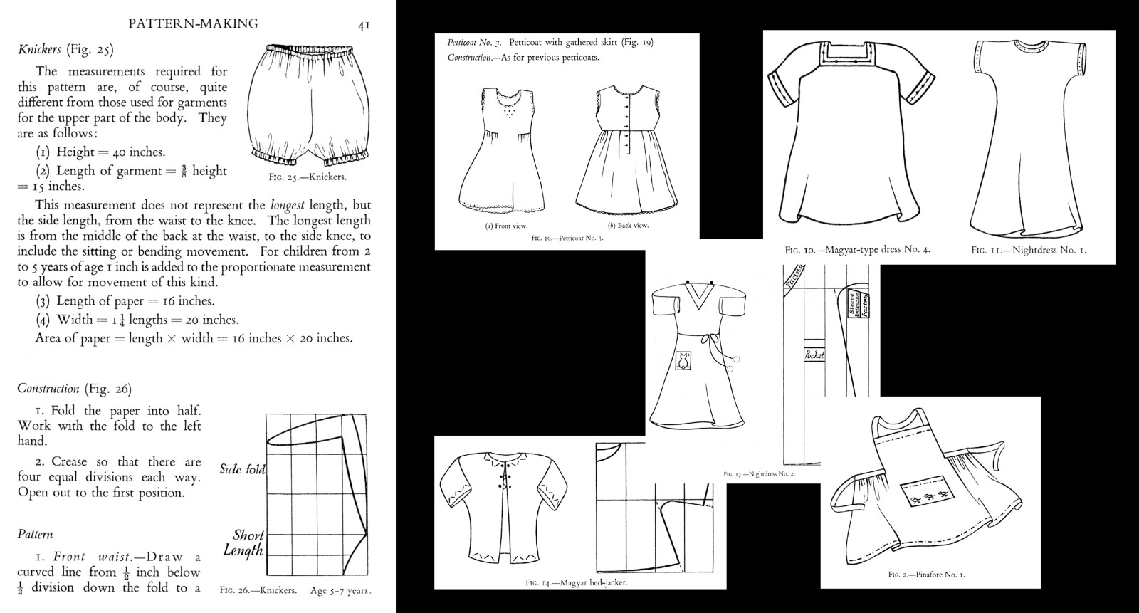Pattern Drafting Making Sew Vintage 1930s Children’s Women’s Fashions | Howlett