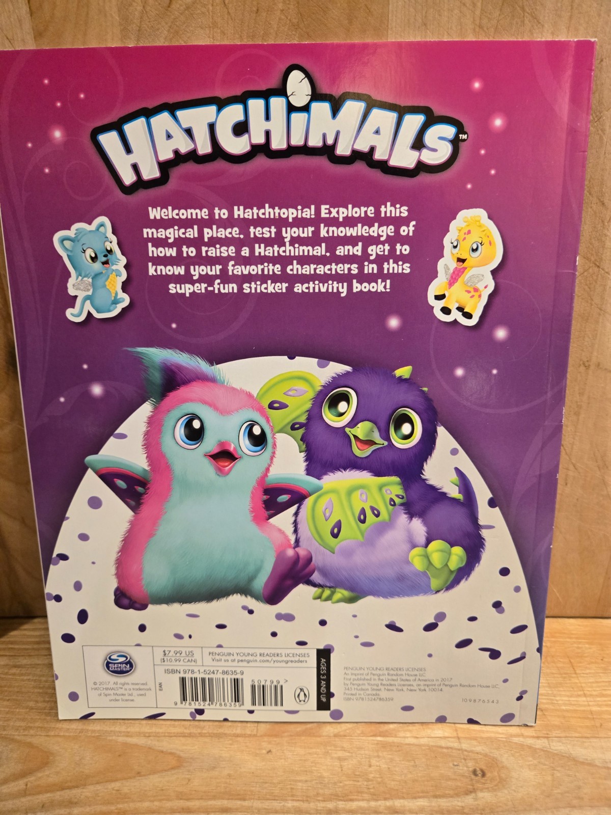 Lot of 7 Hatchimals, Casper, Santa, Wizard of Oz, Dr. Seuss Sticker/Activity