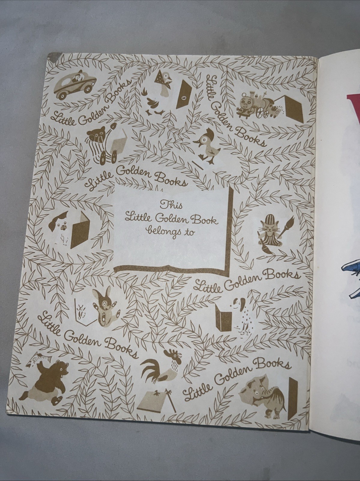 The Golden Book Of Words Big Golden Book 1976 – Vintage Children’s – Rare -HC