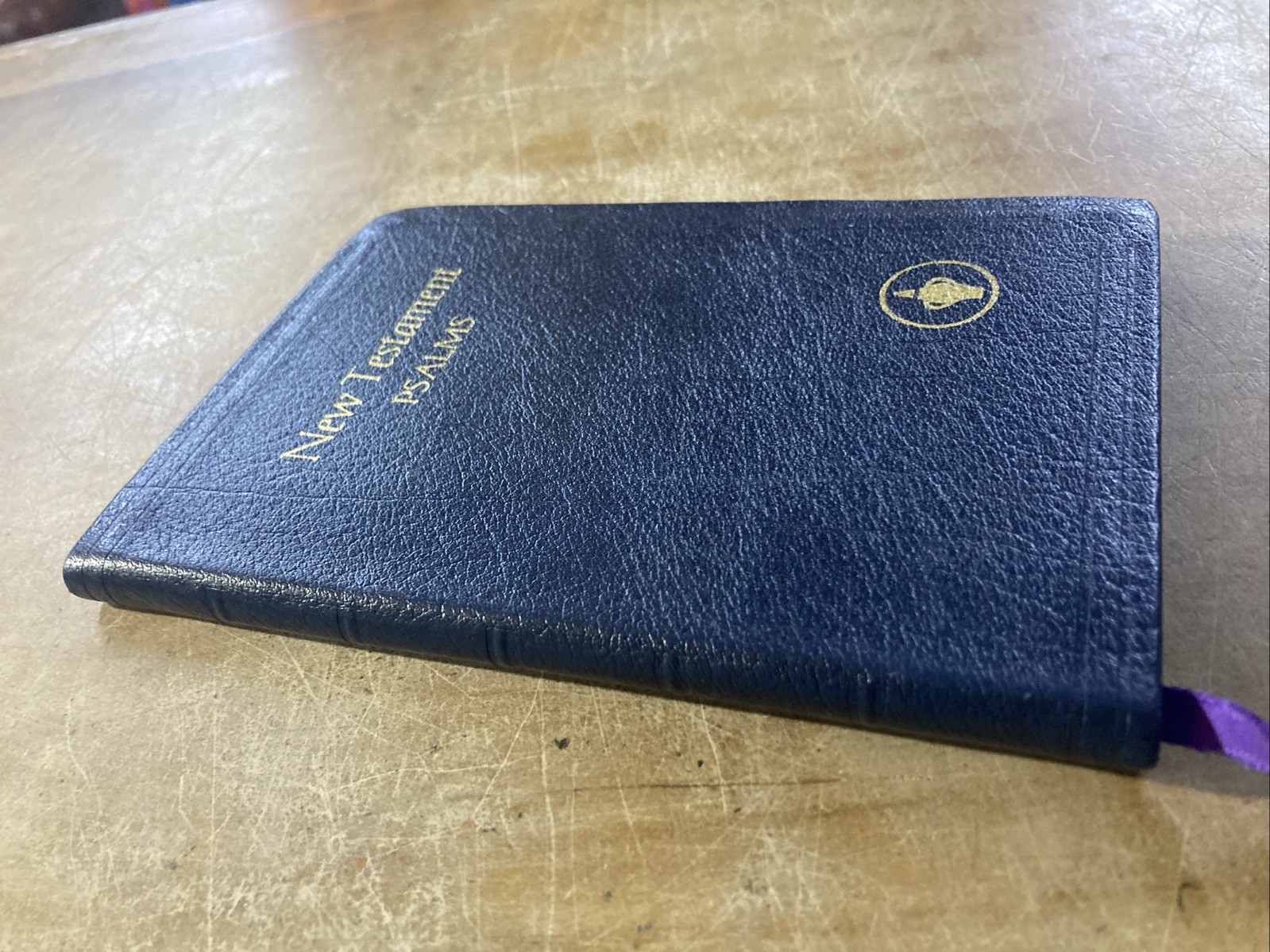 Vintage Compact Gideon KJV New Testament Psalms Bible T36 – Genuine Leather